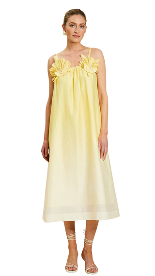 Solenn Midi Dress - Vanilla Sunrise