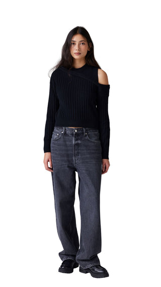 Quinta Layered Top - Black