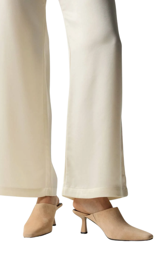 Chelsea Heel - Nude Suede