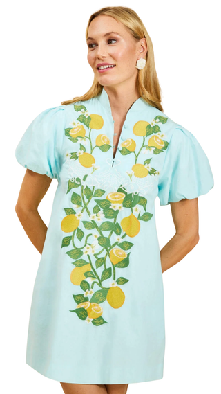 Elliana Mini Dress - Sorrento Citrus