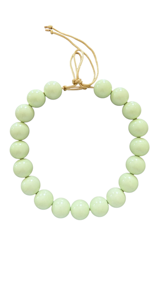 Chunky Beaded Necklace - Pistachio
