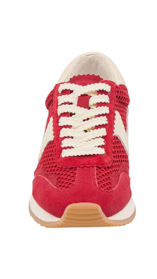 Mesh Sneaker - Crimson Woven Mesh