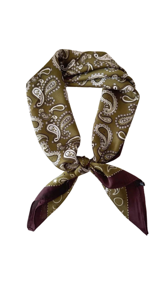 Paisley Pattern Scarf - Black
