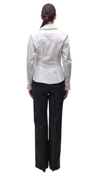 Loriel Belted Shirt, White