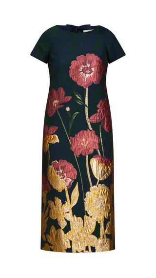 Adria Midi Dress, Demitasse Flowers