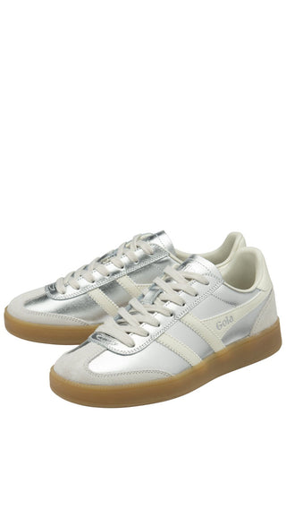 Viper Metallic Sneakers - Silver/Off White/Gum