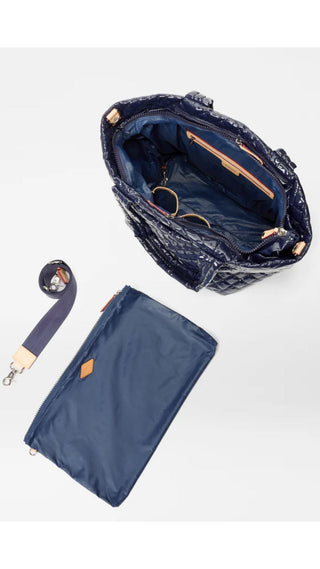 Medium Metro Tote Deluxe - Navy Lacquer