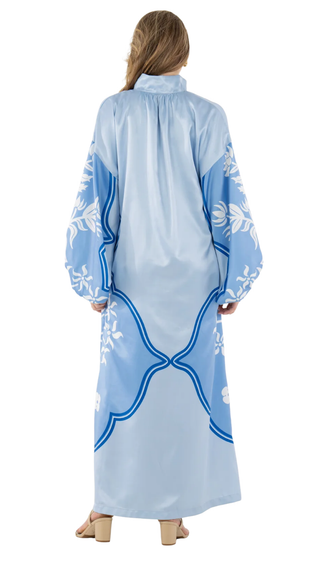 Fiona Dress - Dutch Tile