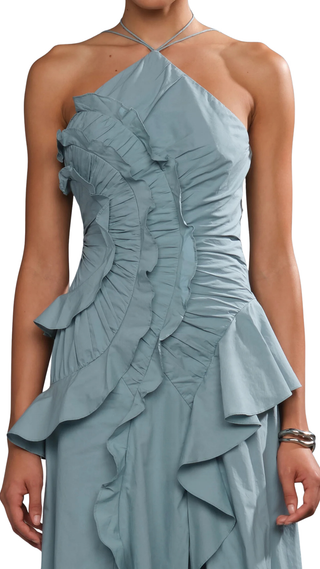 Ottavia Ruffle Dress - Cumulus