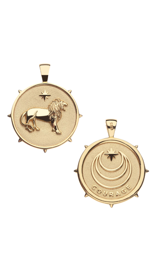 Courage JW Original Pendant Coin 16-18" Classic Rolo Chain