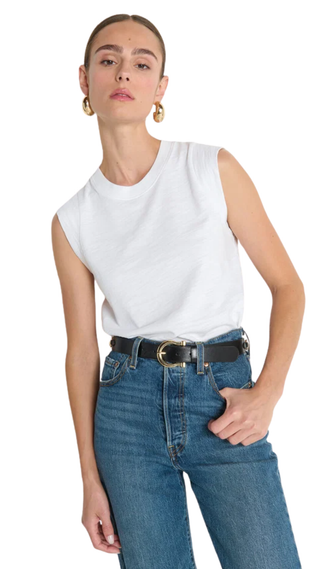 Patti Muscle Tank, Optic White