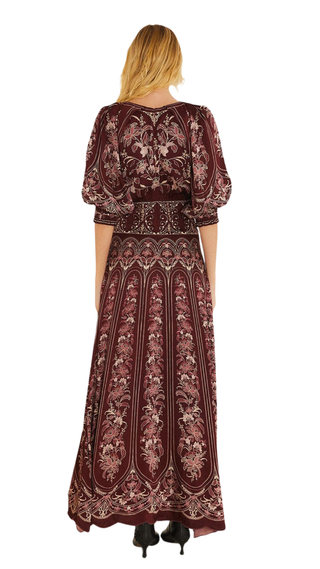 Liz Burgundy Maxi Dress, Liz Burgundy