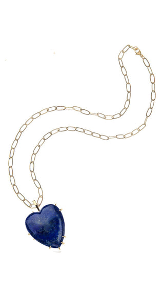 LOVE Carry Your Heart - Lapis- 18" Drawn Link