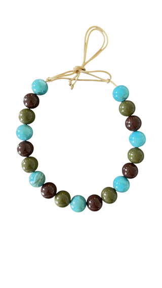 Chunky Beaded Necklace - Wild West