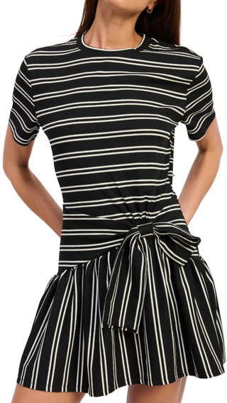 Black Ivory Cara T-Shirt Mini Dress Brandsen Saison, Black Ivory