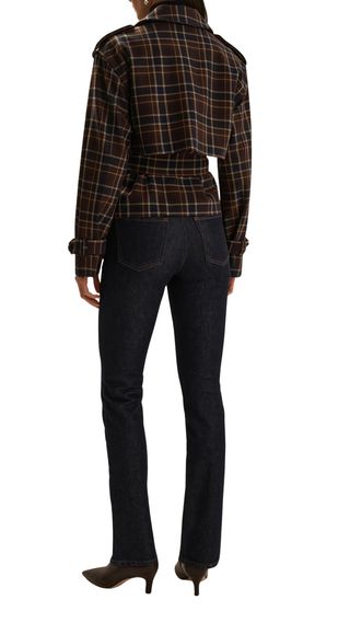 The Cropped Charles Trench, Toffee Plaid
