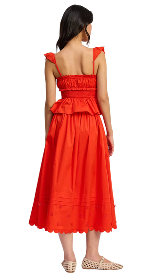 Emerson Midi Skirt - Cherry Tomato