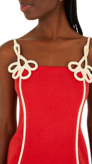 Red Sleeveless Mini Dress