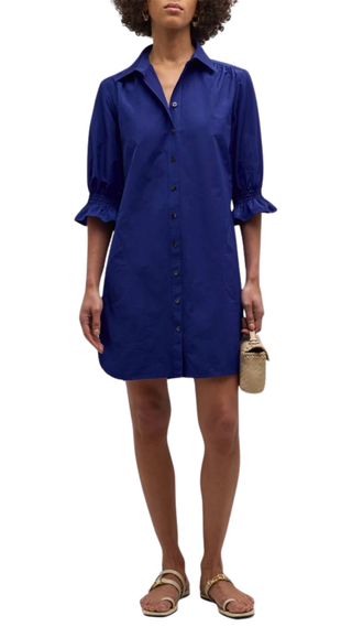 Miller Dress Typewriter Cloth - Royal Blue