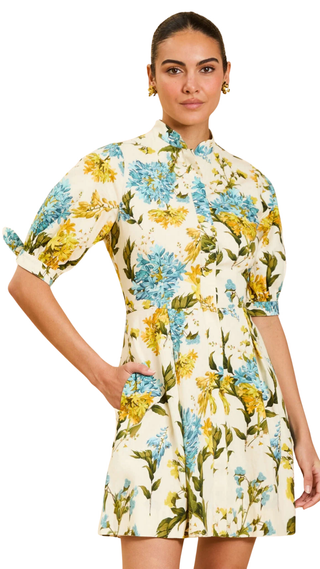 Brooklyn Mini Dress - Verdant Blooms