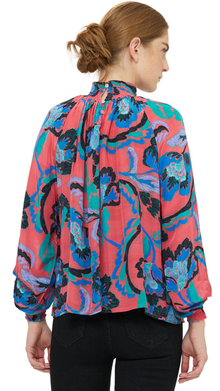 High Neck Blouse, Bergamo
