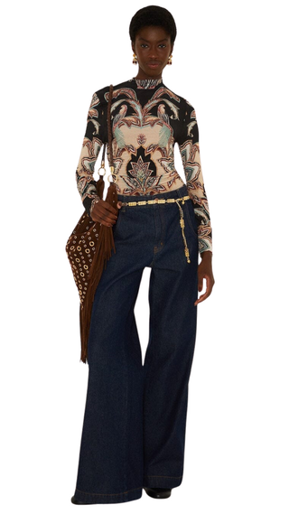 Tapestry Dream Beige Jersey Blouse, Tapestry Dream Beige