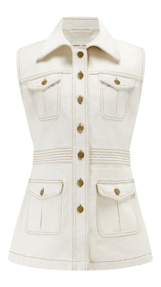 Ani Vest - Ecru