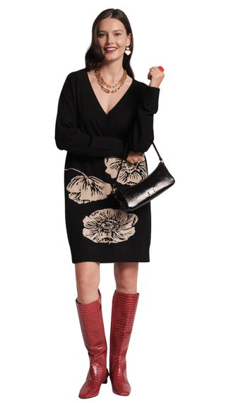 Mia Crinkled Leather - Black