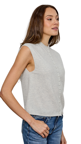 Mockneck Vest Cardi, Griffin