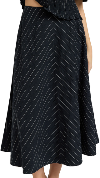 Tricia Midi Skirt, Black Ivory