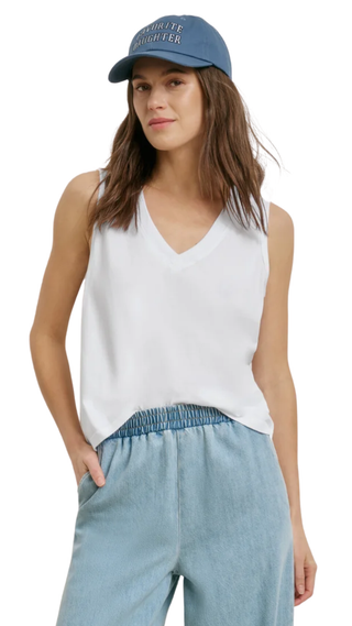 The Everyday V Neck Tee - White