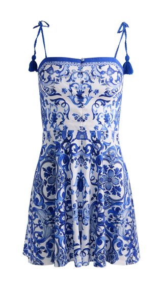 Glinda Tassel Spaghetti Strap Dress, Solstice