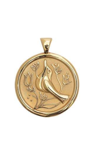 PEACE JW Small Pendant Coin - 16-18" Satellite Chain
