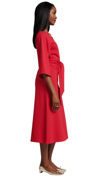 Whitney Wrap Dress, Red