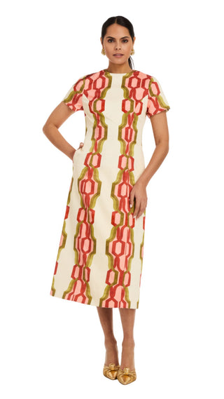 Hampton Convertible Midi - Deco Quatrefoil
