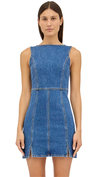 Carmen Denim Dress Mini - Canyon Stone