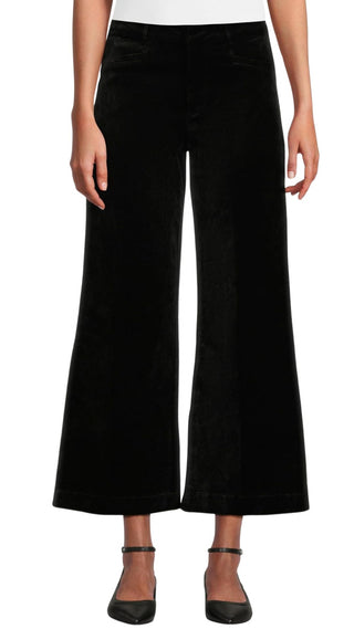 Clean Front Anessa Trouser - Black Overdye