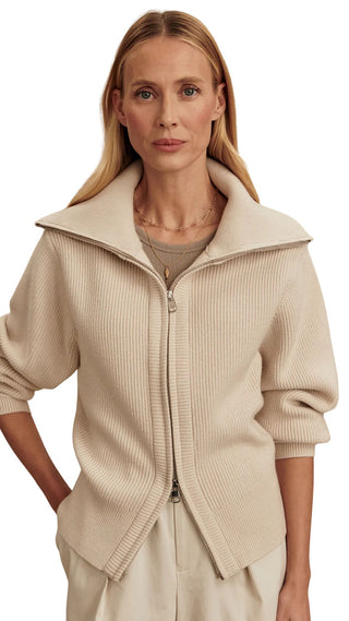 Enrico Knit Jacket - Silver Birch