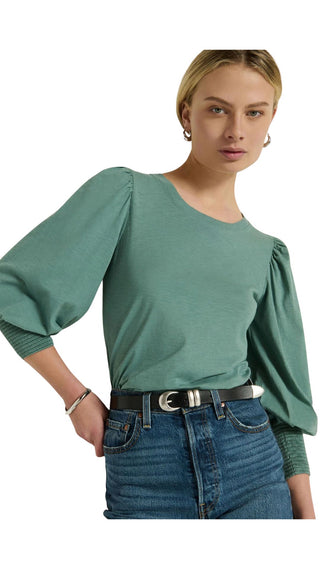 Loren Peasant Tee - Sagebrush