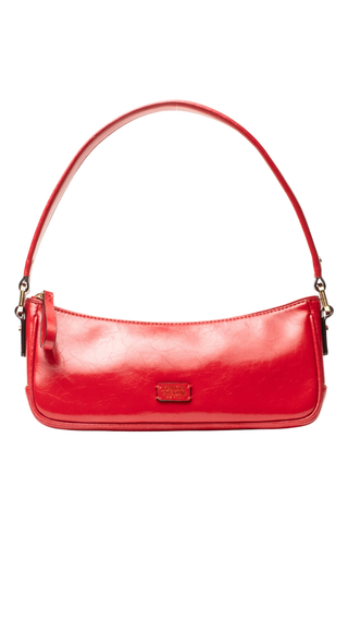 Mia Crinkled Leather - Red