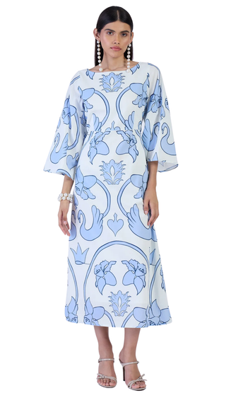 Camelia Dress - Monaco Celeste