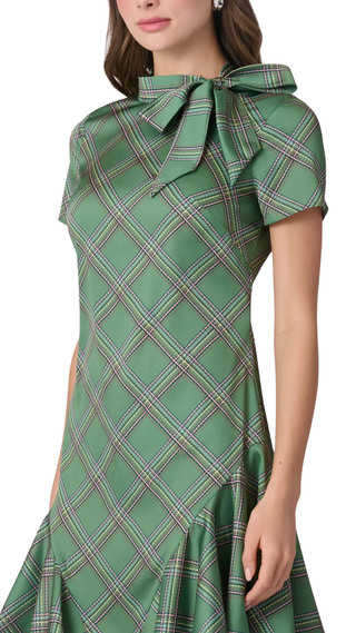 Bosher Dress, Olive Multi
