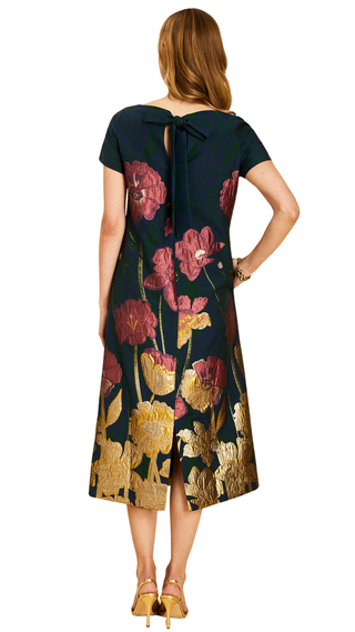 Adria Midi Dress, Demitasse Flowers