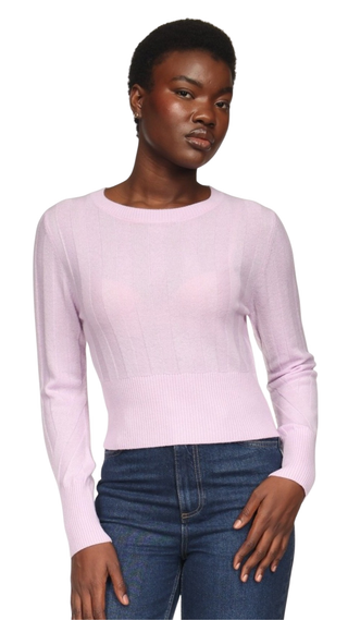 Slim Fit Rib Crew, Haze