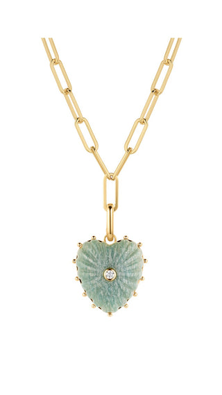Malene Amazonite Clip Necklace