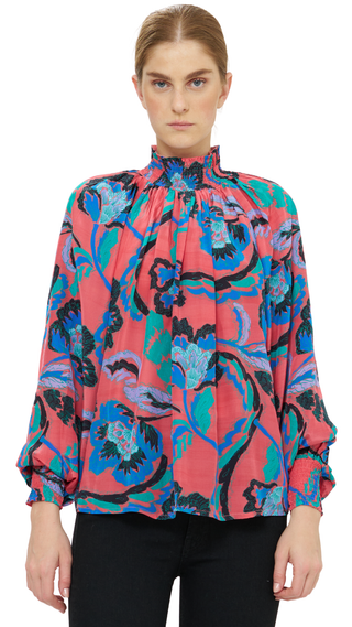 High Neck Blouse, Bergamo