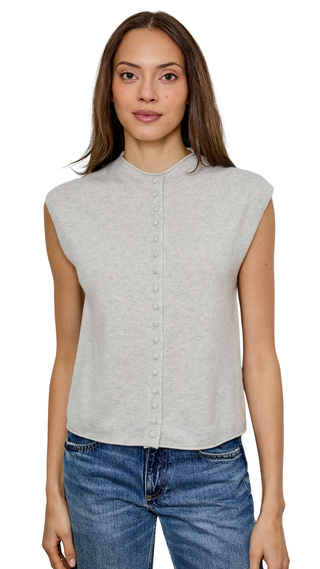 Mockneck Vest Cardi, Griffin