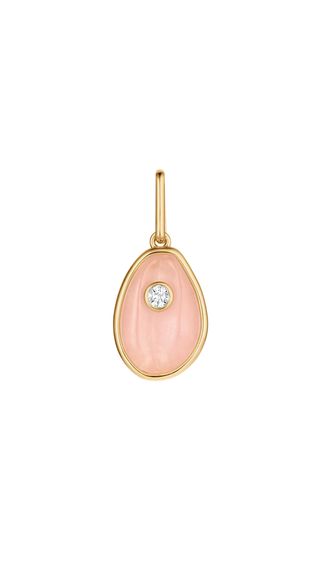 Cowrie Pink Jade Charm