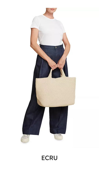 St. Barths Large Tote- Ecru