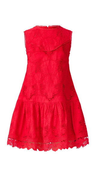 Giovanna Shift Mini Dress - Red